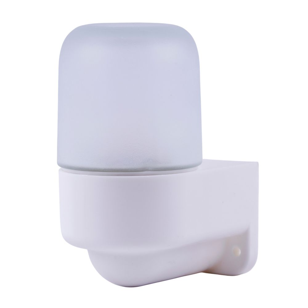 UWL-K03R 60W-E27 IP65 WHITE Светильник влагозащищенный под лампу Е27. угловой. для бань и саун. до +125С. Цвет корпуса белый. ТМ Uniel