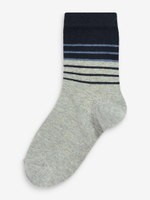 Носки хлопковые для мальчика Next 469-241, 7 шт., Синий, Серый