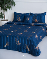 Комплект стеганного покрывала и 3 наволочек Soufiyan Chang Va ood Navy Hermodr 130220323 Иран