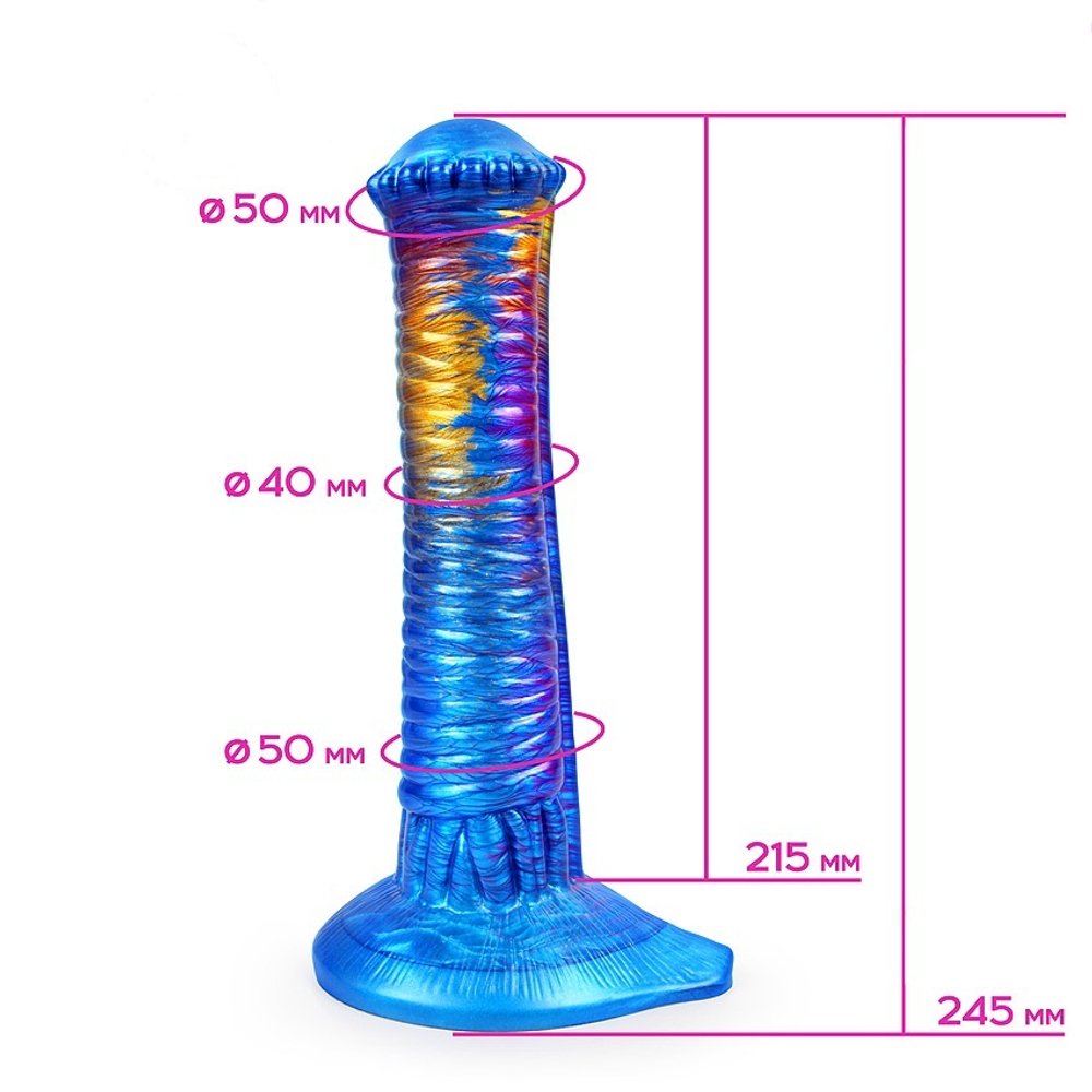 Фаллоимитатор с присоской Magic Hero разноцветный 24.5 см