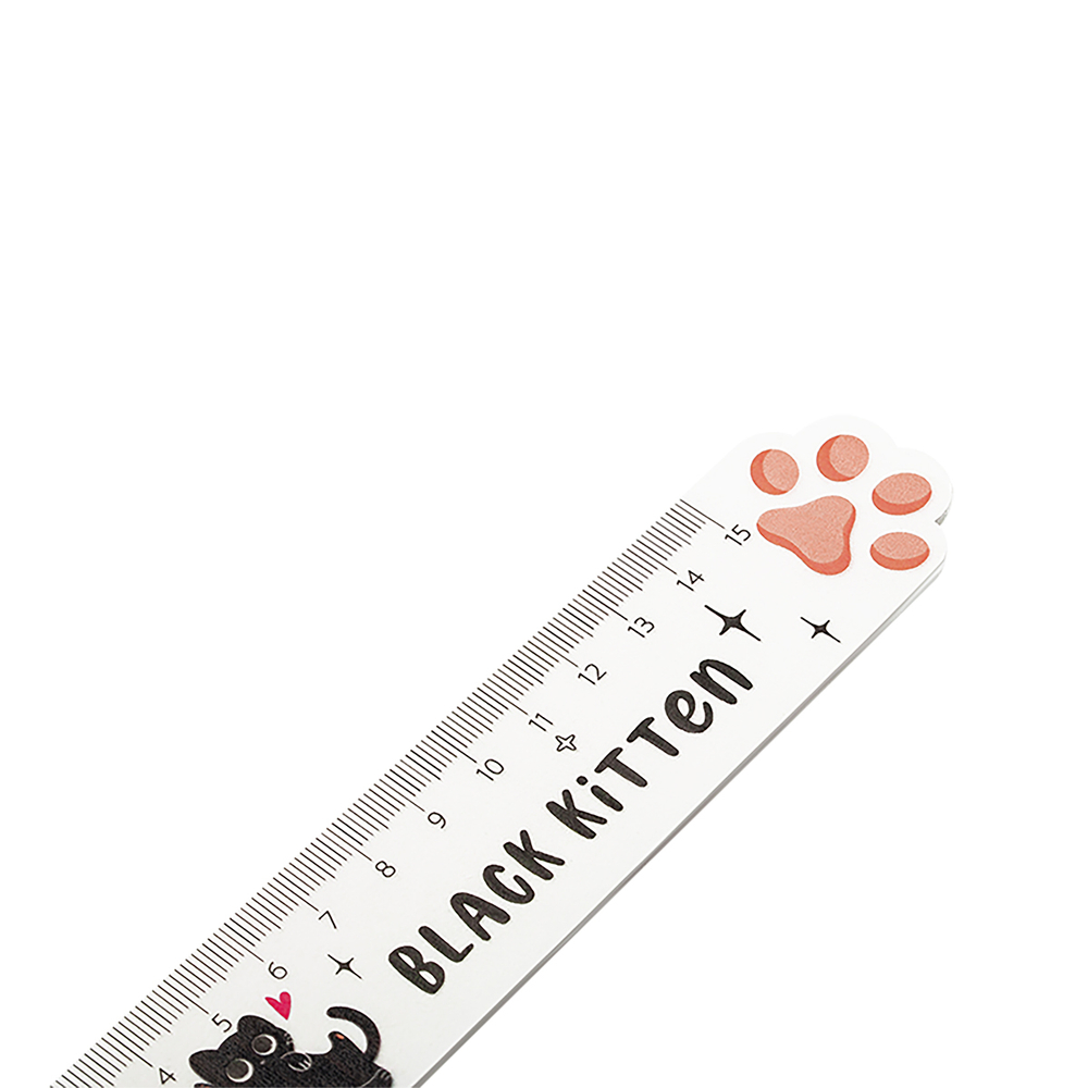 Линейка 15см "Paw", деревянная
