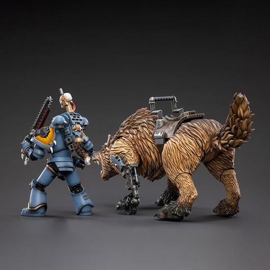 Фигурка Warhammer 40K Space Wolves Thunderwolf Cavalry Bjane 1:18