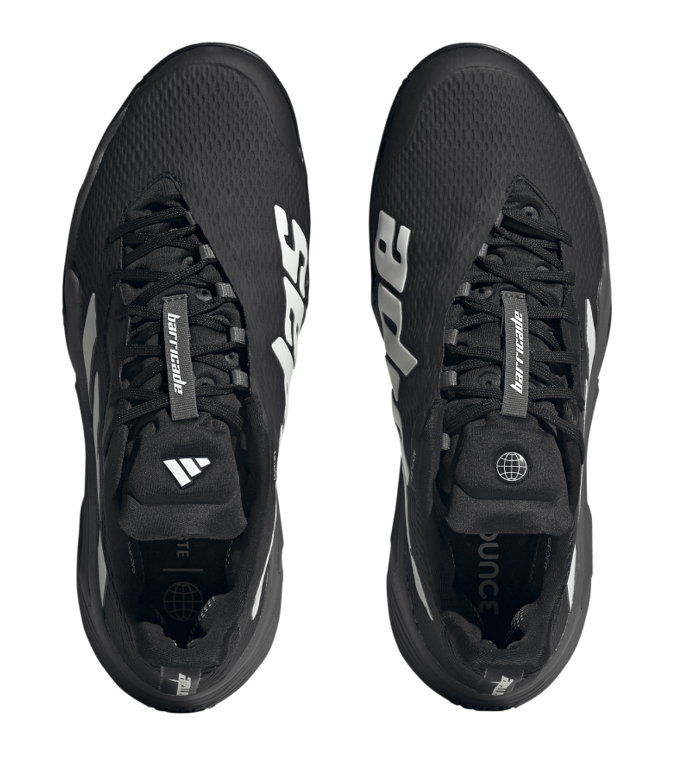 Мужские кроссовки теннисные Adidas Barricade M Clay - core black/cloud white/grey five