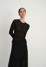 Ажурный комплект SELINE, чёрный