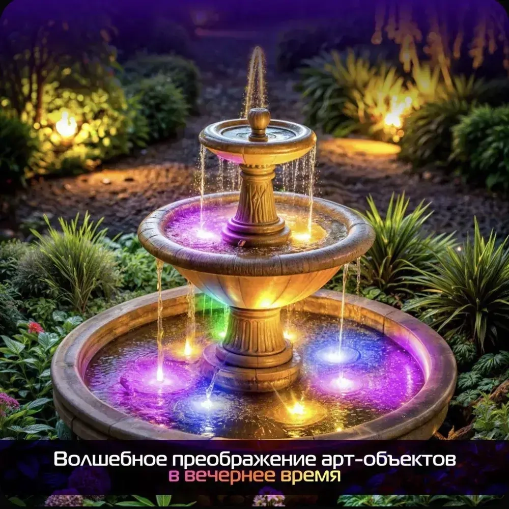 Подводный фонарь подсветка для бассейна, для пруда, светильники для аквариума / светильник для бассейна с пультом - 2 штуки