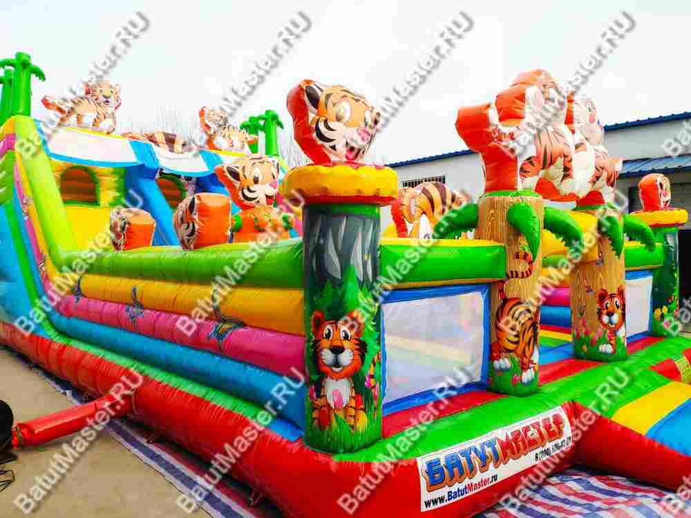 Коммерческий батут "Тигриная страна 2" 10*6*5 м