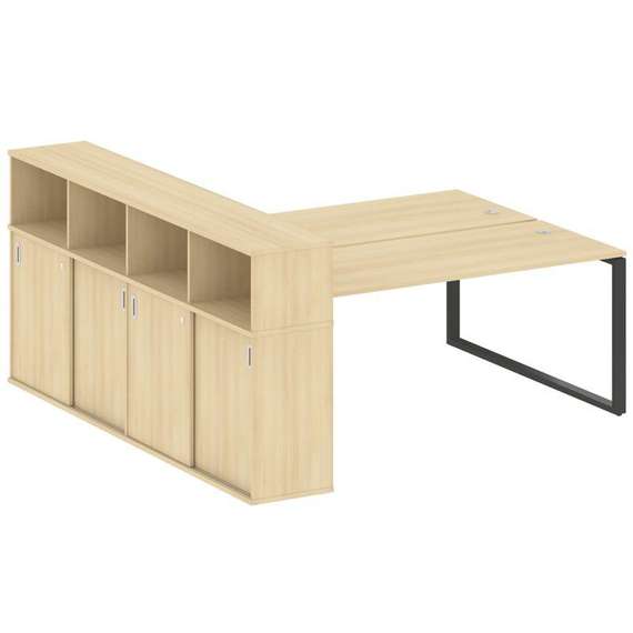 Метал Систем Рабочая станция с шкафом-купе на О-образном м/к БО.РС-СШК-4.5 Т