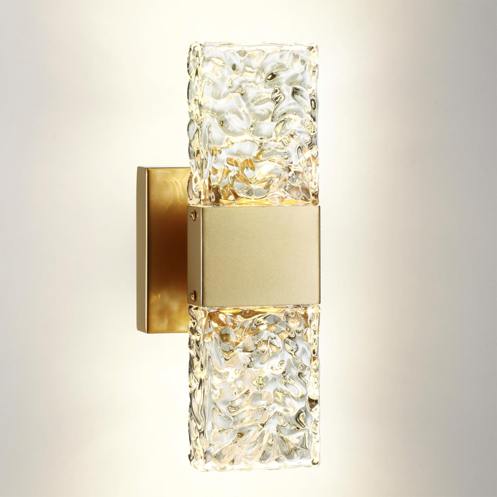 4364/5WL HIGHTECH ODL23 433 матовое золото/металл/стекло Настенный св-к IP20 LED 10W 612Лм 3000K RICCI