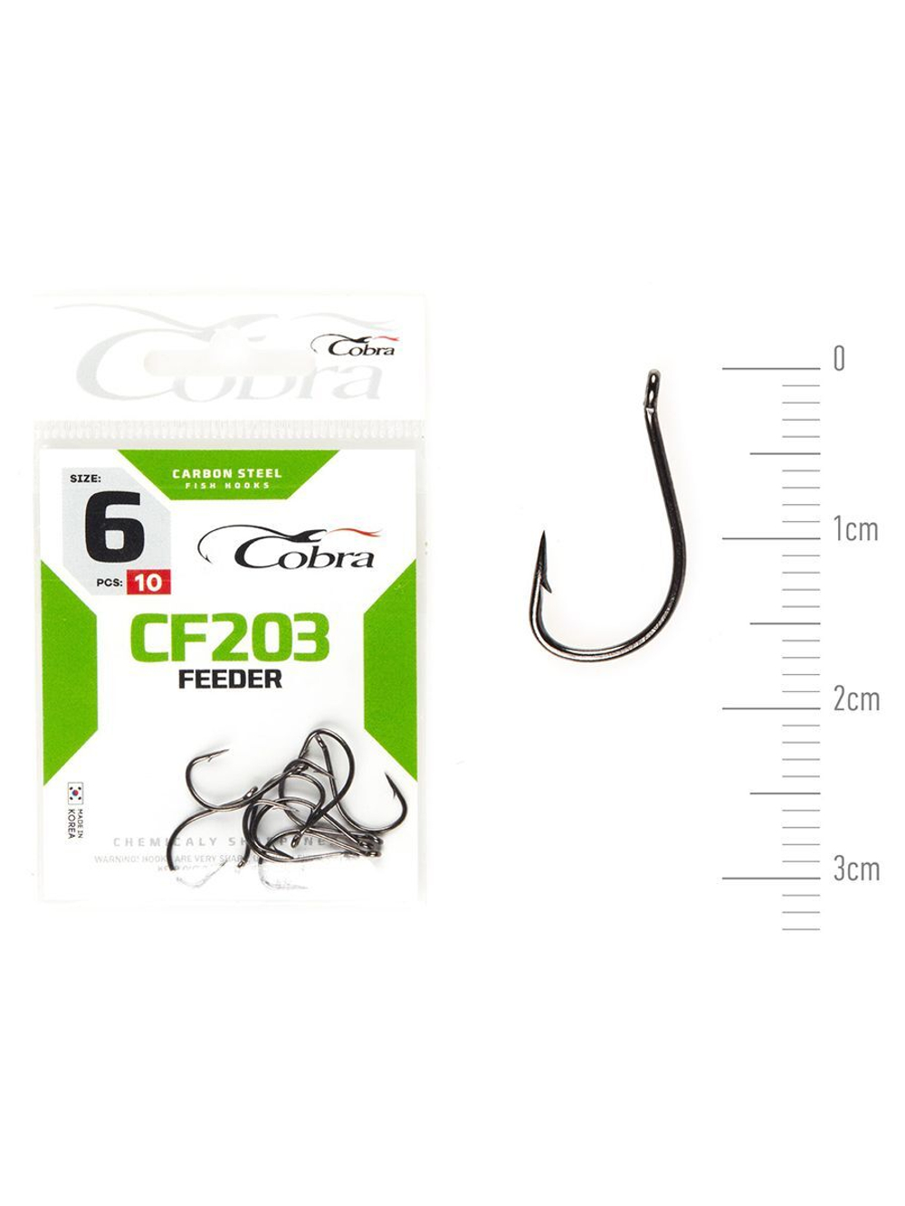 Крючки Cobra FEEDER SPECIALIST серии CF203 размер 008 (упк.10шт.)