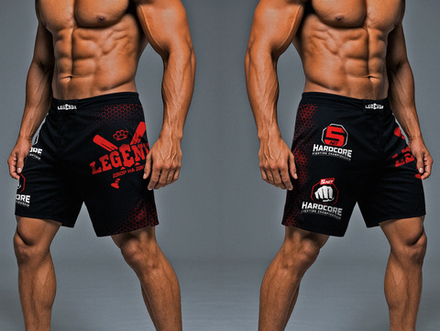 Шорты спортивные тренировочные LEGENDA Двор на Двор красный