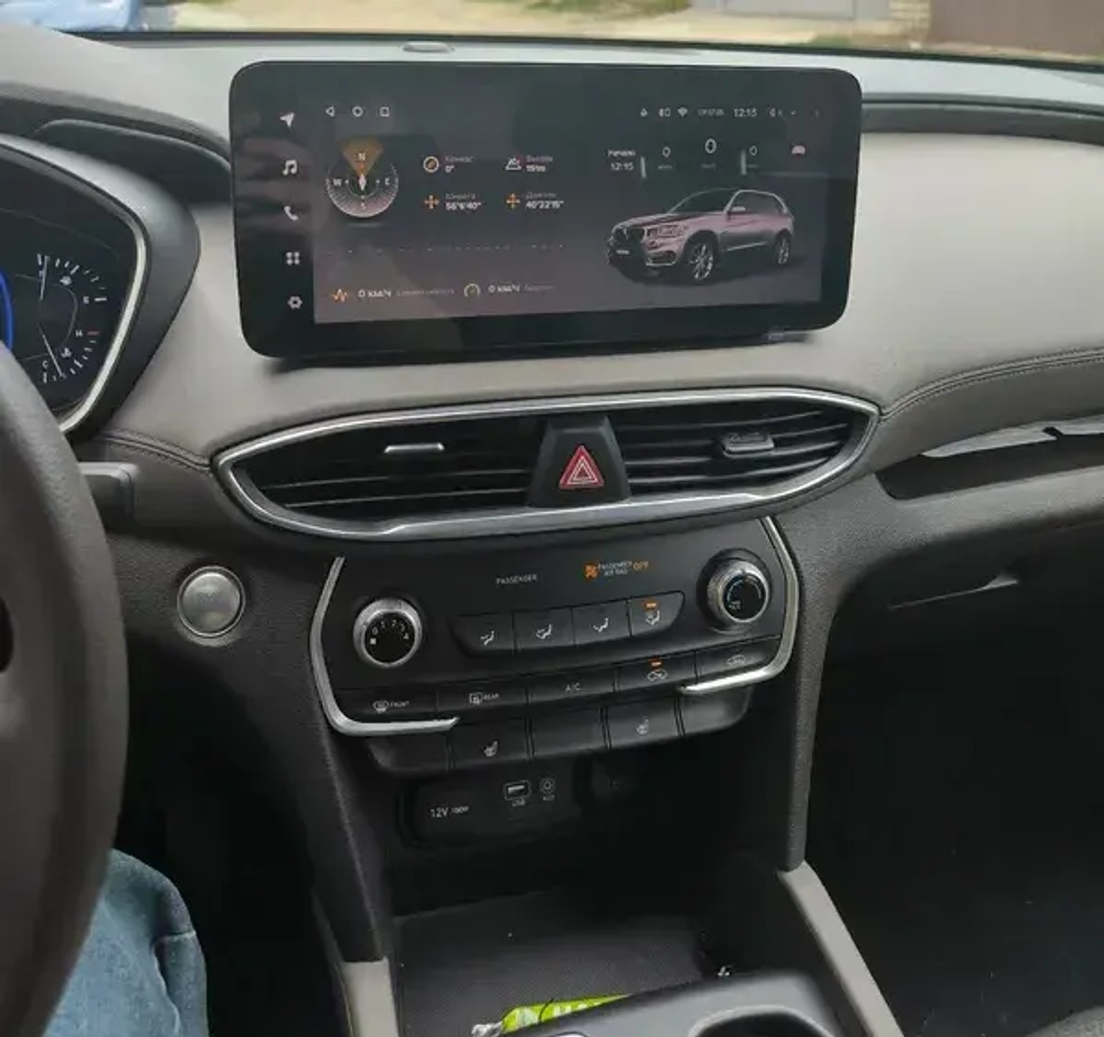 Магнитола для Hyundai Santa Fe 2020+ (рамка под 10") - Teyes LUX ONE 360 монитор 12.3" 2K QLED на Android 10, 6Гб+128Гб, CarPlay, 4G SIM-слот, 4 камеры в комплекте