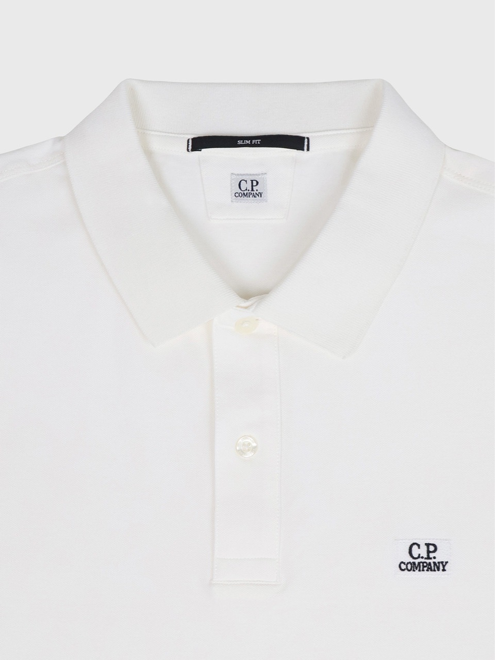 Поло C.Р. Company Stretch Piquet Slim White