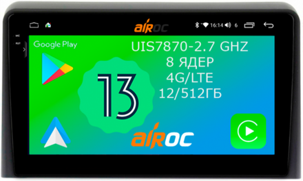 Магнитола для Hyundai Sonata 2017-2019 (LF) - Airoc 2K AU-2020 на Android 13, TS20, 12/512Гб, SIM-слот