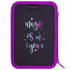 Penal \ Pencil case\ Пенал BRAUBERG, 2 отделения, полиэстер, 21х14 см, 271542