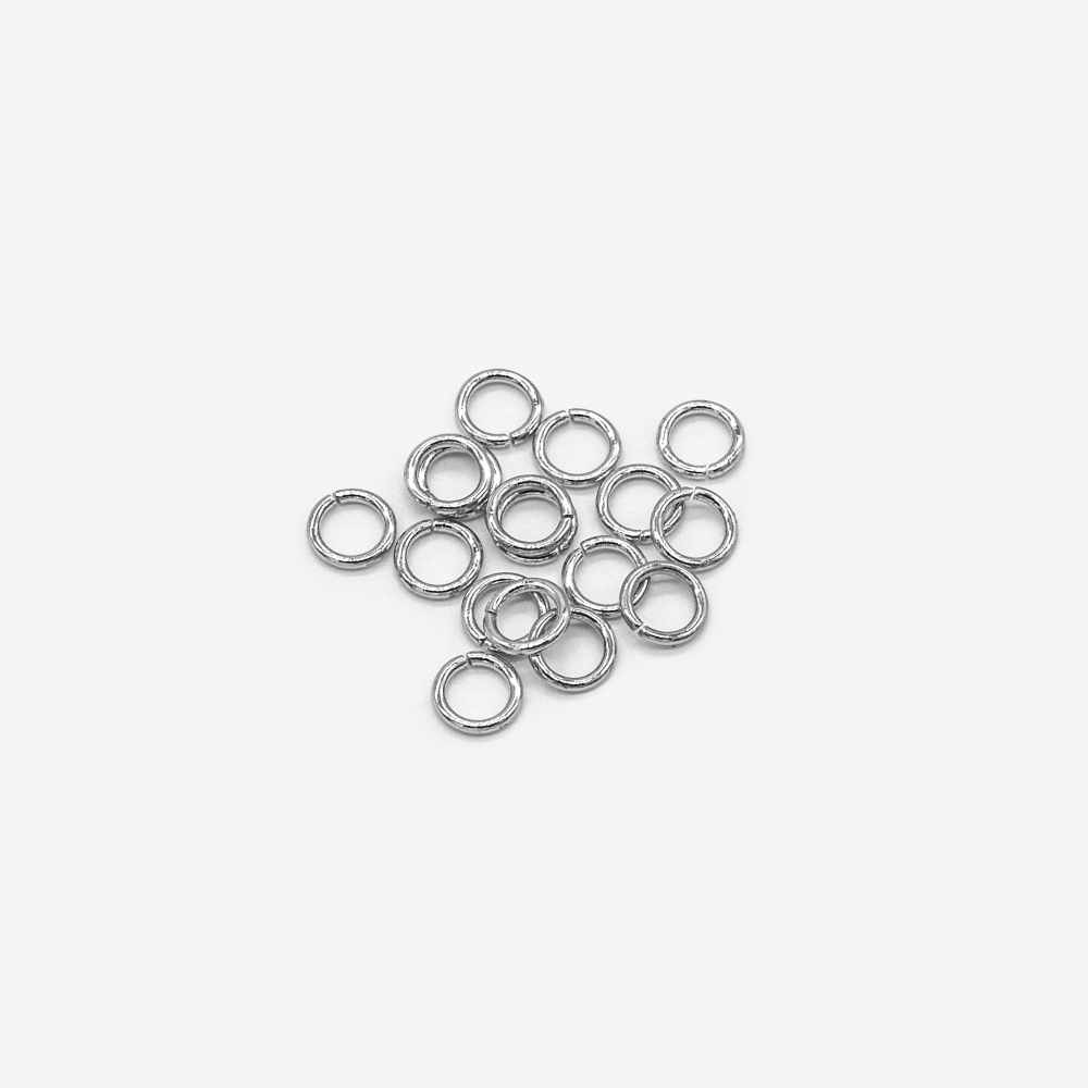 1953-р Соединительное колечко 3мм круглое, родий (10шт)