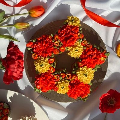 Торт "Звезда Победы"