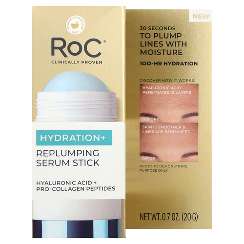 RoC, Hydration+, сыворотка-стик для восстановления кожи, 20 г (0,7 унции)