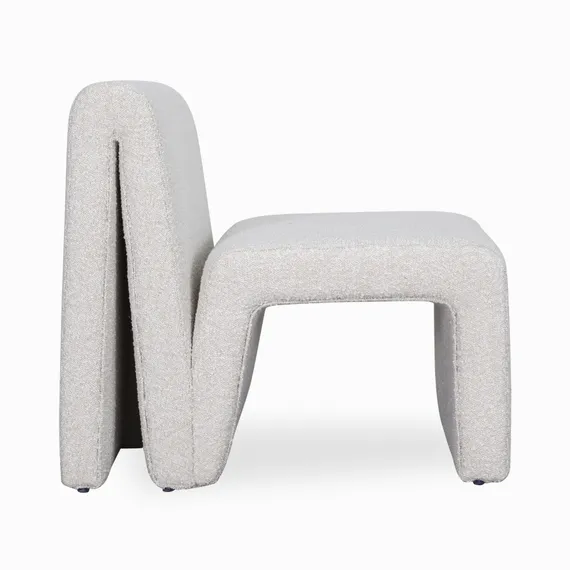 Лаунж-кресло Velle, белое букле