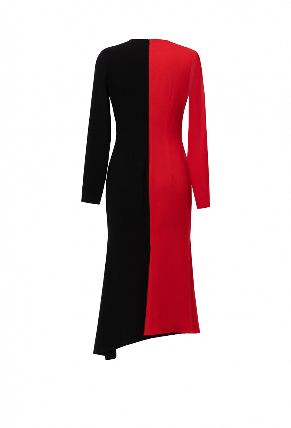 Платье-футляр из крепа с юбкой гаде 08-01-23 FW