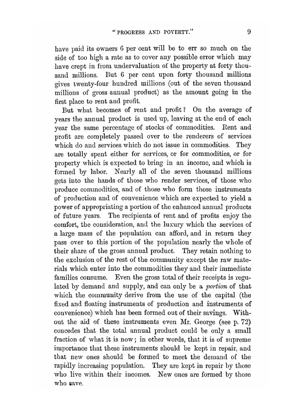 Progress and poverty | George Basil Dixwell