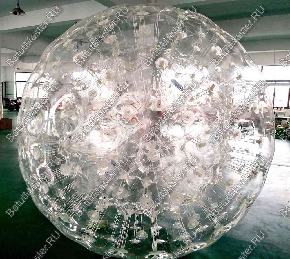 Гидро/аква зорб "Кристалл", ПВХ, диаметр 2,5 м, один вход