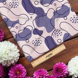 Ткань атлас пятна милитари