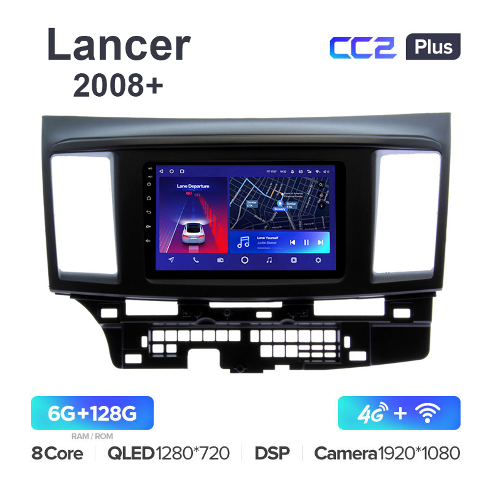 Teyes CC2 Plus 9"для Mitsubishi Lancer X 2008+