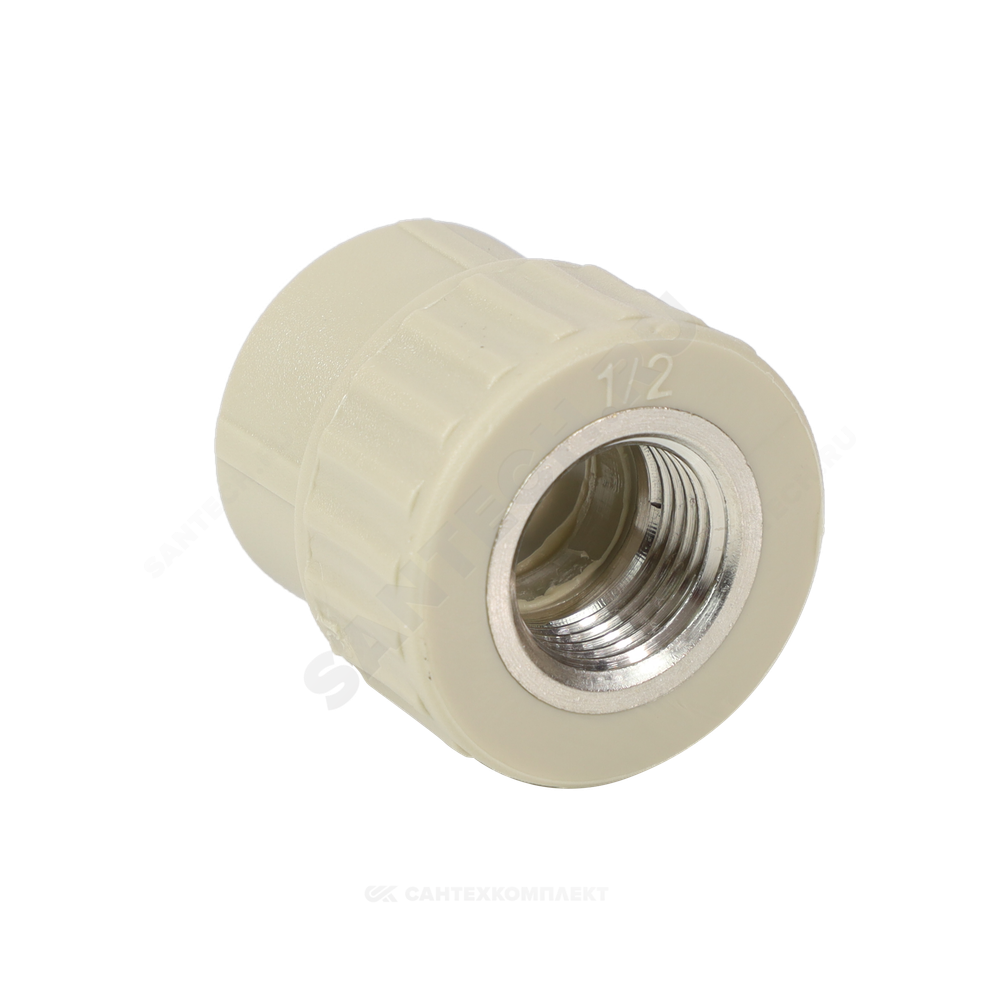 Муфта PP-R комбинированная серая Дн 25х3/4" ВР VALFEX 10129025Г