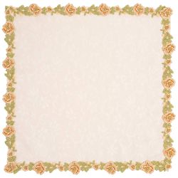 НАБОР САЛФЕТОК ИЗ 2-Х ШТ "НЕГА",40Х40СМ, 100% ПЭ, С КРУЖЕВОМ