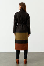 0090 Пальто женское (темно-коричневый)