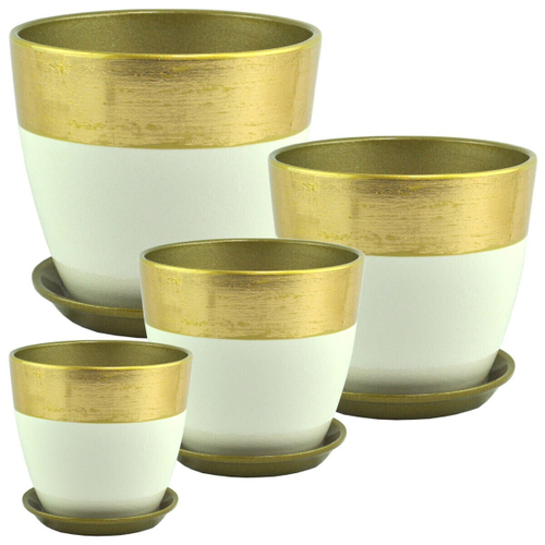 КАШПО САДЫ АУРИКИ ВАЛЕНСИЯ БУТОН КЕРАМИКА ОЛИВКА-ЗОЛОТО РС 125/4 21СМ