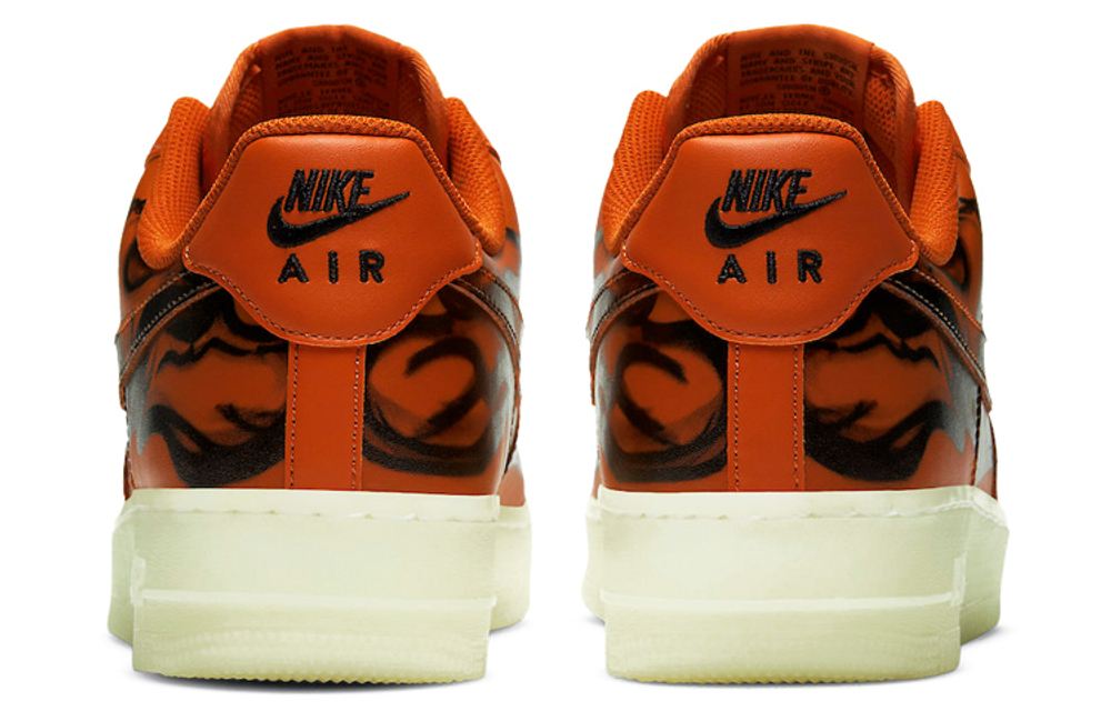 Кроссовки Nike Air Force 1 Low 07 Skeleton Qs "Orange"