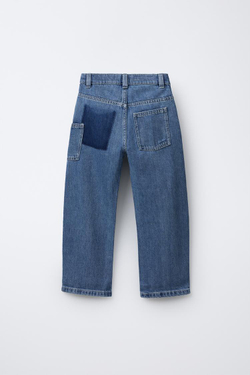 ZARA ДЖИНСЫ RELAXED BALLOON, ВЫЦВЕТШИЙ СИНИЙ