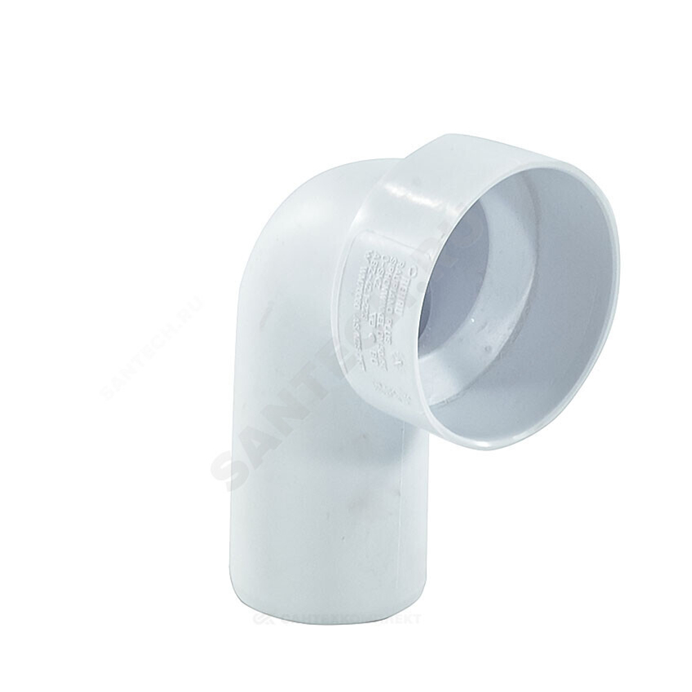Отвод PP-H сифонный бесшумный белый RAUPIANO PLUS Дн 50х50х90гр б/нап Rehau 11214441001