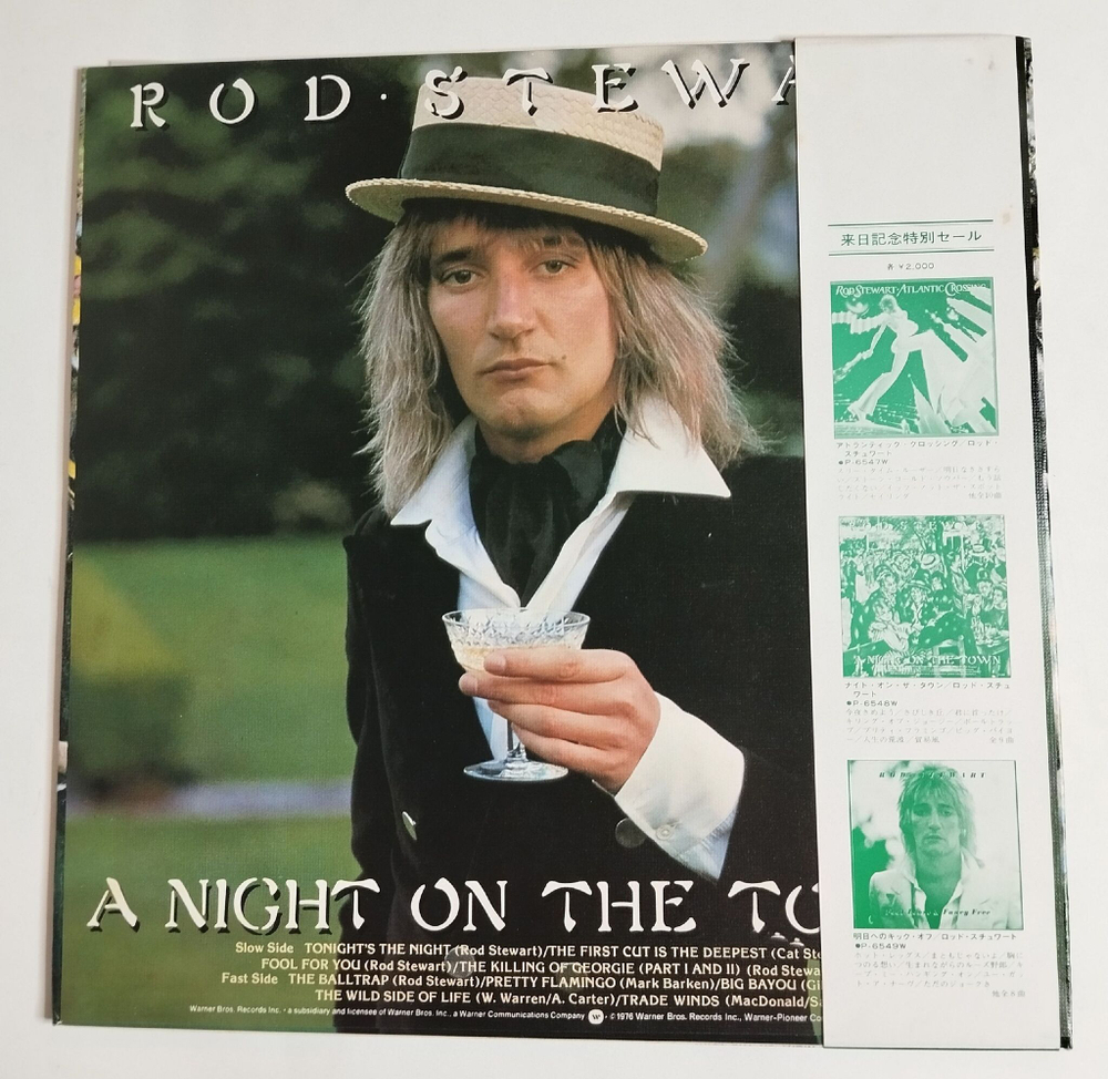 Винтажная виниловая пластинка LP Rod Stewart A Night On The Town (Japan 1981) (Obi)