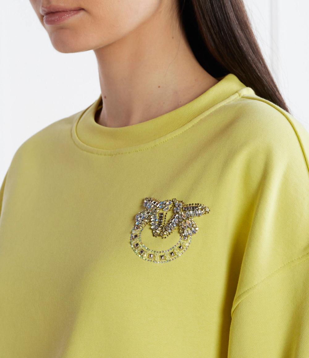 Худи Pinko - лимонный(102827 A1R8)