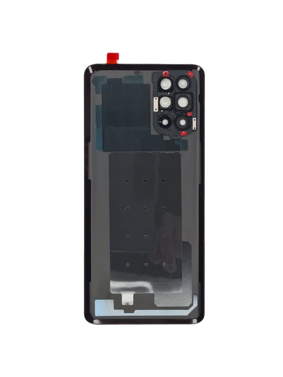 Задняя крышка для OnePlus 9R черная (Carbon Black) со стеклом камеры