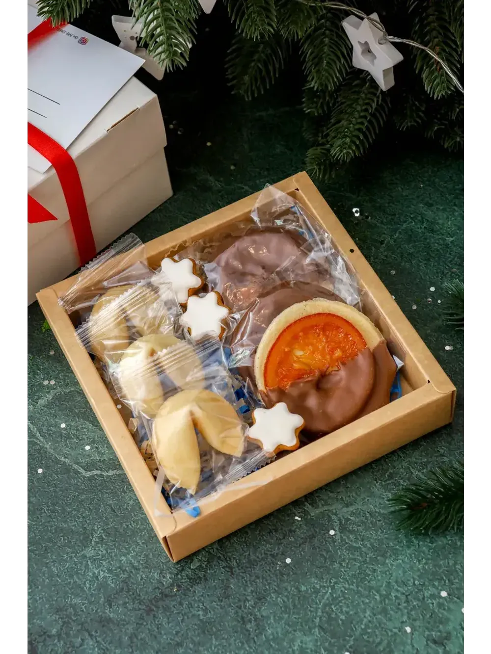 Набор Печенье с предсказаниями и апельсины Набор Печенье с предсказаниями и апельсины