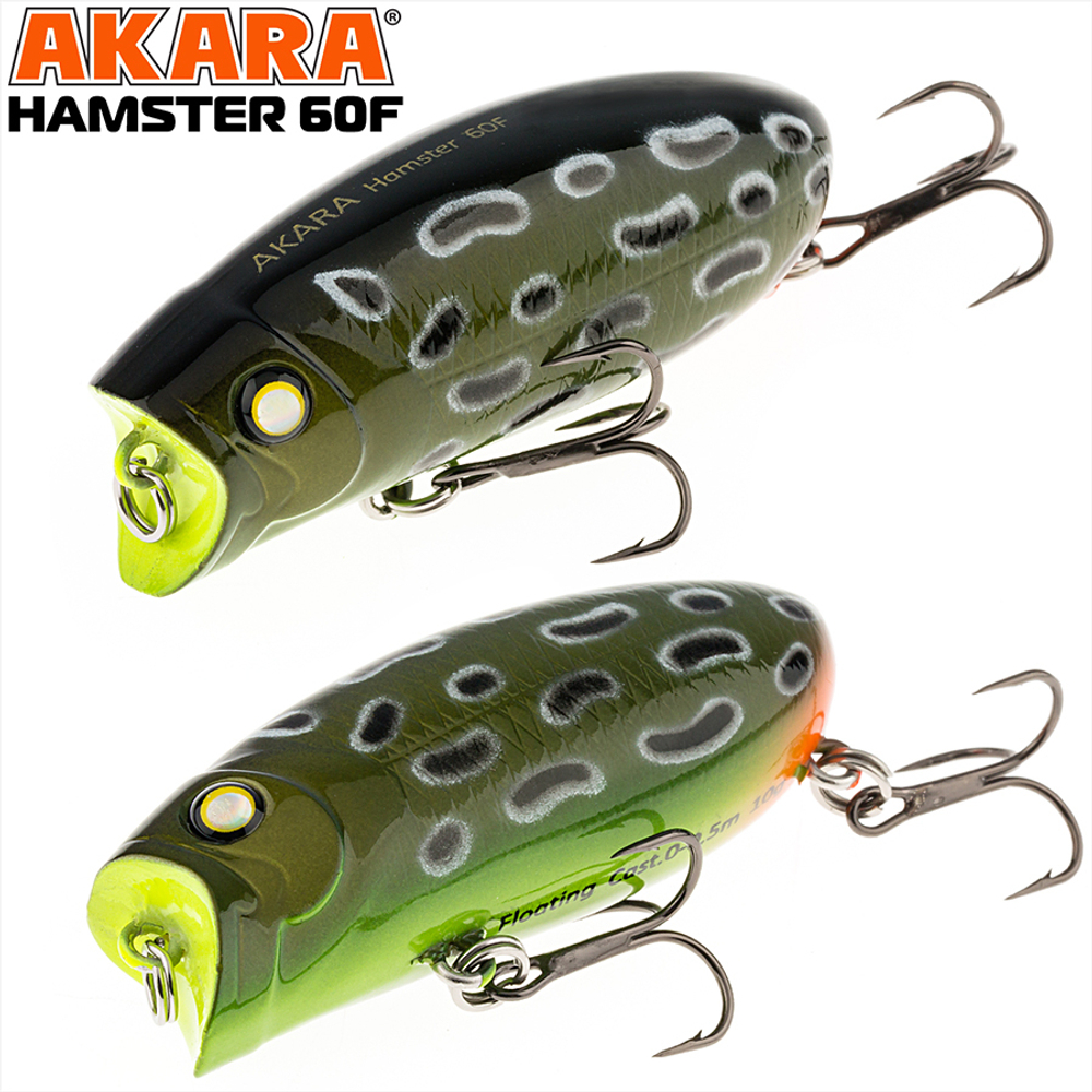 Воблер Akara Hamster 60F 60 мм 10 гр. A36