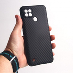 Чехол ТПУ карбон для Realme C21, 011068 Черный