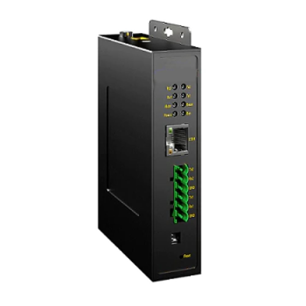 Промышленный преобразователь протоколов и интерфейсов, 2×10/100Base-T(X)портов RJ45, 4×RS-485, 12-48В DC