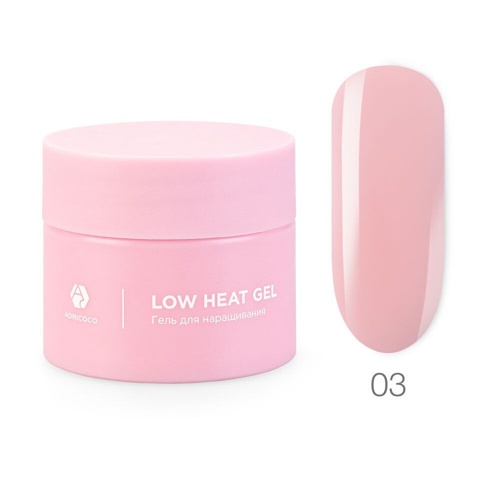 Низкотемпературный однофазный гель ADRICOCO Low heat №03 нежная роза (30мл)