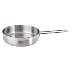 СКОВОРОДА AGNESS PROFESSIONAL 22Х6 СМ, 2,1 Л ВЫСОКОКАЧЕСТВЕННАЯ НЕРЖ СТАЛЬ 18/10 ИНДУКЦИОННОЕ ДНО