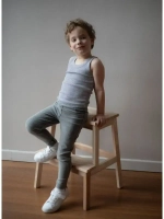 Серая майка детская для мальчика в сад