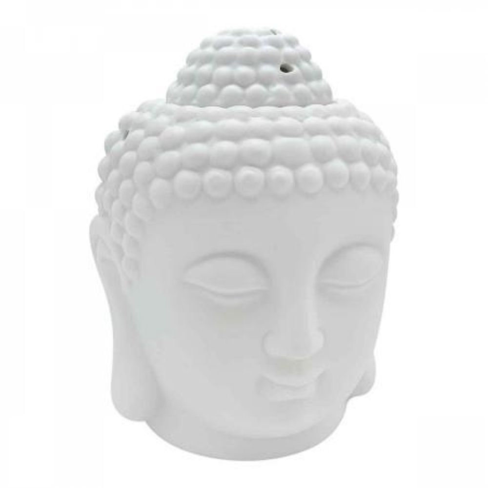 Аромалампа Белый Будда 13 см керамика