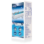Каркасный прямоугольный бассейн Bestway Steel 56475 (732х366х132 см) с песочным фильтром, лестницей и тентом