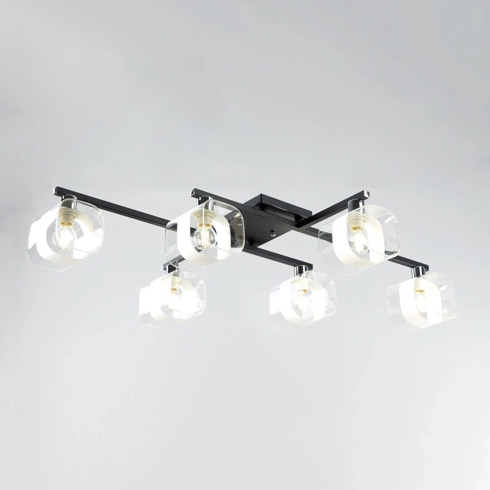 Citilux Вирта CL139165 Люстра потолочная Чёрная Матовая