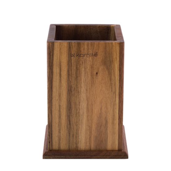 Набор кухонных принадлежностей 7 предметов Kamille KM 5034 из нейлона с деревянной подставкой