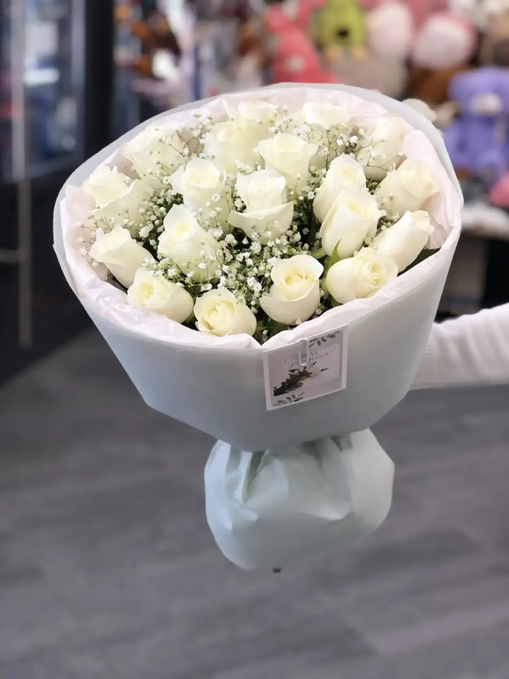 Букеты из белых роз