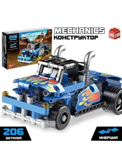 Конструктор спецтехника «Грузовик» UNICON Техно, инерционный